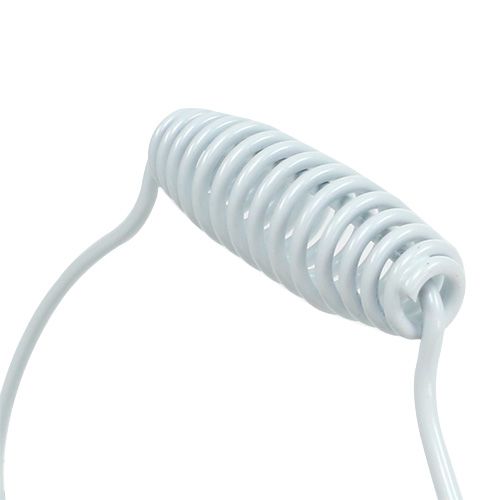 Floristik24 Dekorativ hink vit med spår Ø21cm H19cm 1p