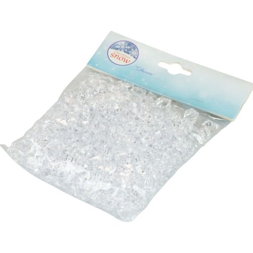 Artikel Dekorativa isbitar, konstgjorda isbitar, akryl, transparent, 1 cm, 200 g