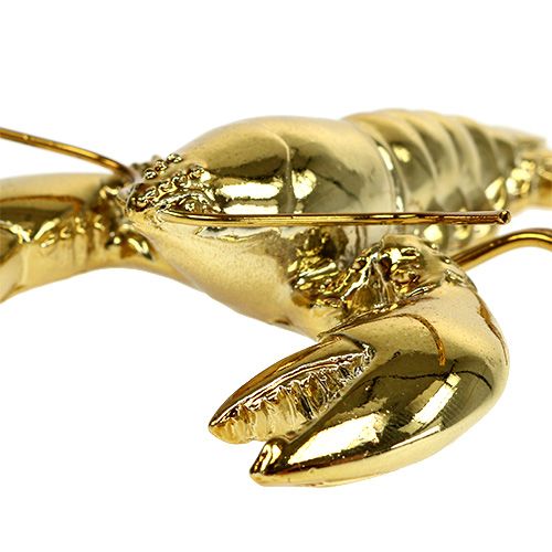 Floristik24 Dekorativ figur hummer 8cm guld