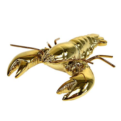 Floristik24 Dekorativ figur hummer 8cm guld