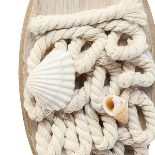 Deco fiskhänge träfisk maritim dekoration trä 6,5×19,5cm