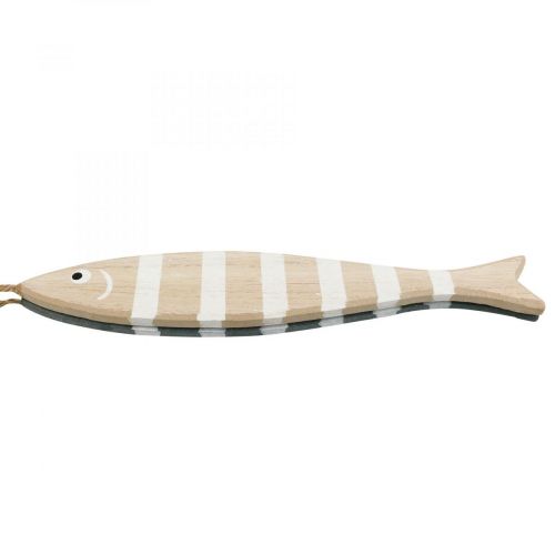 Floristik24 Deco fisk att hänga upp, trä fisk deco L29cm 2st
