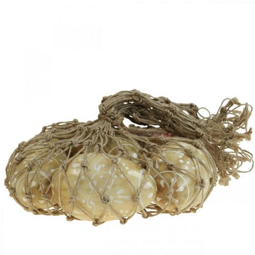 Floristik24 Träägg, dekorativa ägg, påskägg av mangoträ 8×5cm 6 st