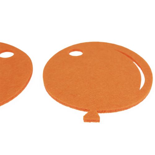 Artikel Dekorativ födelsedagsvimpel kedja girlander gjord av filt gul orange 300cm