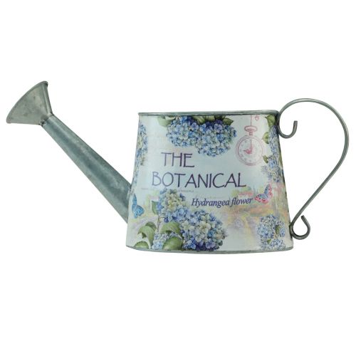 Artikel Dekorativ vattenkanna metall hortensia metallkanna 30×11cm H14,5cm