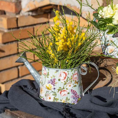 Floristik24 Dekorativ vattenkanna lanthus metall för plantering H16cm