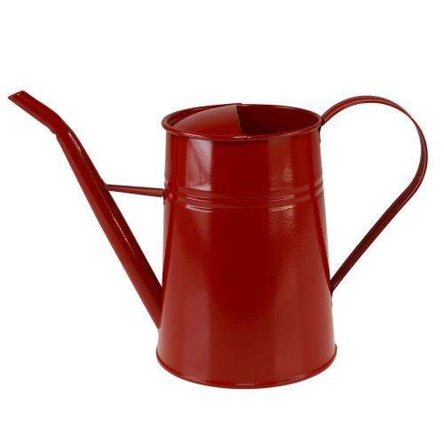 Dekorativ vattenkanna metall inomhusvattenkanna röd 1,7L H23cm