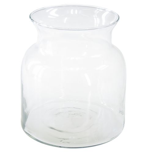 Floristik24 Dekorativ glasvas lykta glas klar Ø18cm H20cm