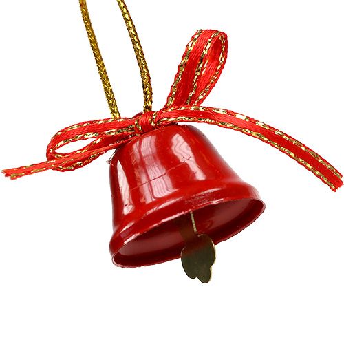 Floristik24 Deco klocka röd 2,5cm 12st