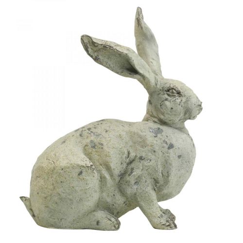 Floristik24 Dekorativ kanin sittande stenlook trädgårdsdekoration H30cm 2st