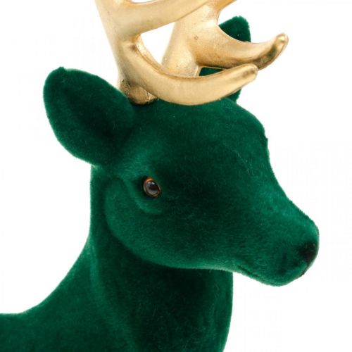 Artikel Deco rådjur stående grönguld juldekoration figur 40cm