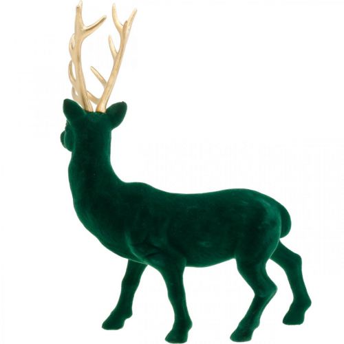 Artikel Deco rådjur stående grönguld juldekoration figur 40cm