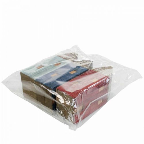 Floristik24 Deco Trähus Shabby Chic Maritime Deco H14cm 3st