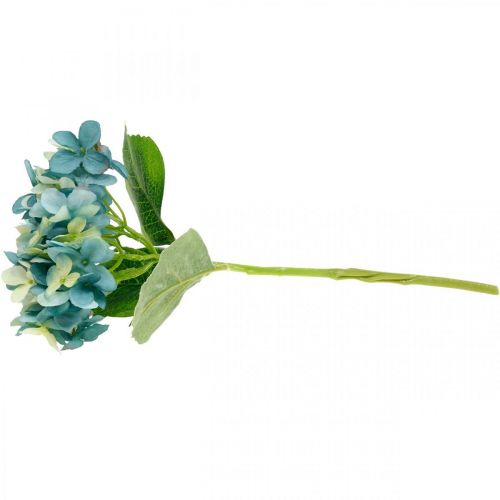 Artikel Dekorativ hortensia blå konstgjord blomma Konstgjord trädgårdsblomma H35cm