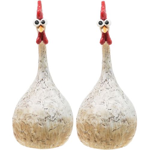 Floristik24 Dekoration Kycklingar Dekorationsfigur Påskdekoration Kyckling Rolig H26cm