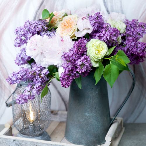 Floristik24 Dekorativ kanna Vintage Ø15cm H27cm