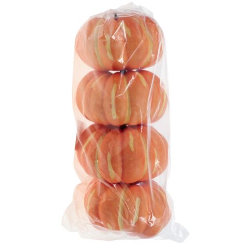 Floristik24 Halloween pumpa dekoration, höst dekoration bord orange 12,5cm H7cm 4st