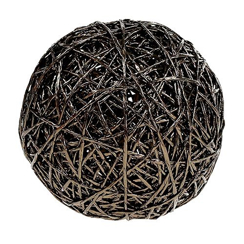 Dekorativ boll mörkbrun Ø15cm | Floristik24.se