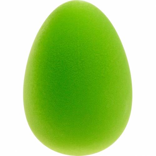 Dekorativt påskägg grönt H25cm påskdekoration flockade dekorativa ägg