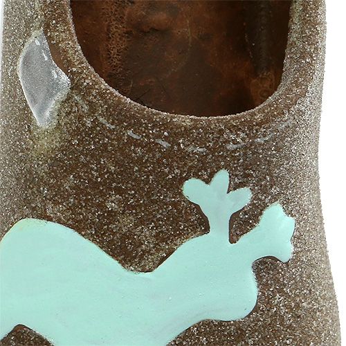 Artikel Dekorativa tofflor 9,5cm bruna 6st