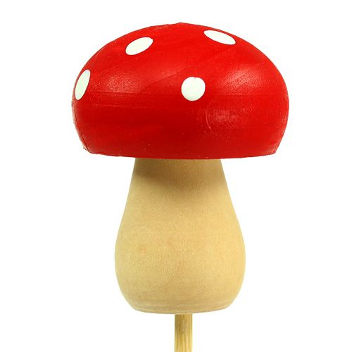 Floristik24 Dekorativ svamppaddsvamp röd 3,5cm L30cm 12st