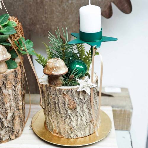 Floristik24 Dekorativ svampträ natur 5cm 6st