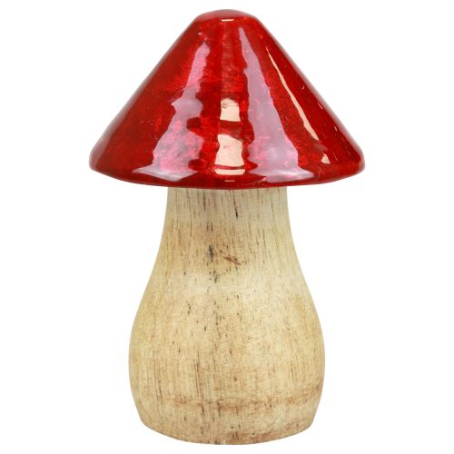 Artikel Dekorativa svampar träsvampar rödglans höstdekoration H6/8/10cm set om 3