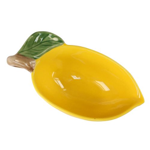 Artikel Dekorativ citronskål keramisk citronskål gul 17×8cm