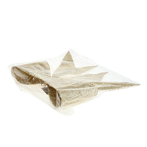 Floristik24 Dekorativ rosettguld, glimmer L31cm W32cm