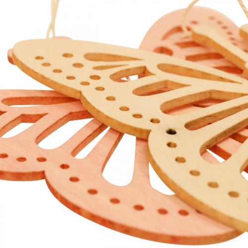 Artikel Dekorativa fjärilar Dekorationshängare Orange/Rosa/Gul 12cm 12 st