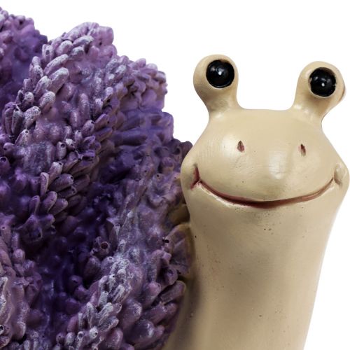 Artikel Dekorativa sniglar dekorativa figurer lila beige lavendel 12cm 2st