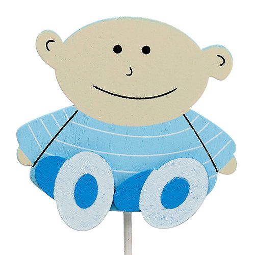 Artikel Dekorplugg babyblå 5cm L25cm 20 st