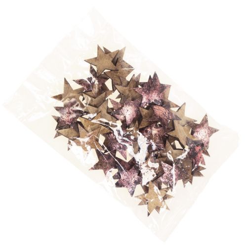Floristik24 Dekorativ stjärnjulstjärna kokosrosa metallic 5cm 50 st