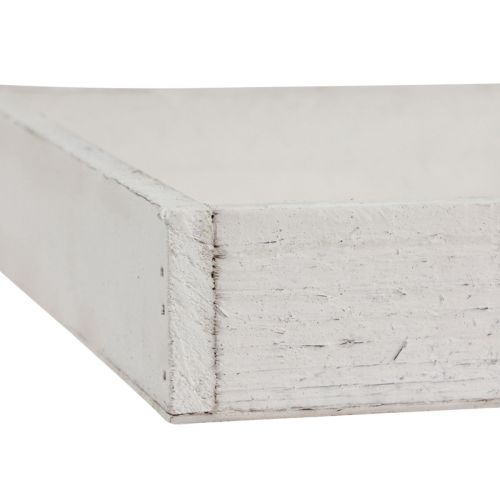 Floristik24 Dekorbricka fyrkantig träbricka vit 20×20×3,5cm