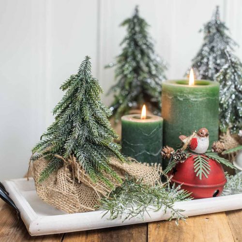 Floristik24 Deco julgran glittrande grön 20cm
