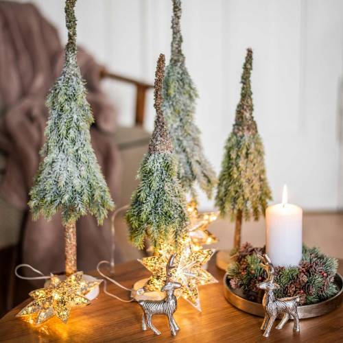 Floristik24 Deco julgran snöade grön, vit 56cm