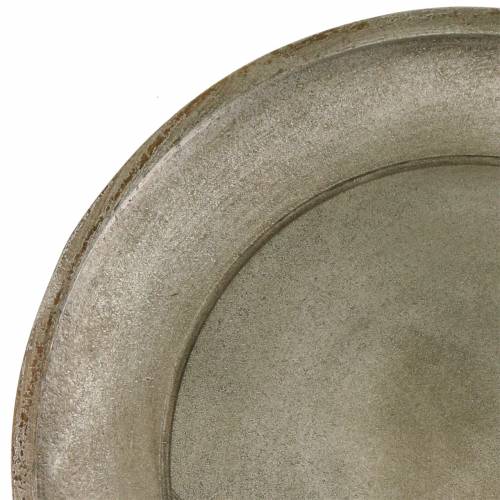 Floristik24 Dekorativ platta champagne trä Ø44cm
