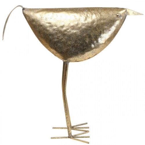 Floristik24 Deco fågel Deco figur fågel guld metall dekoration 46×16×39cm