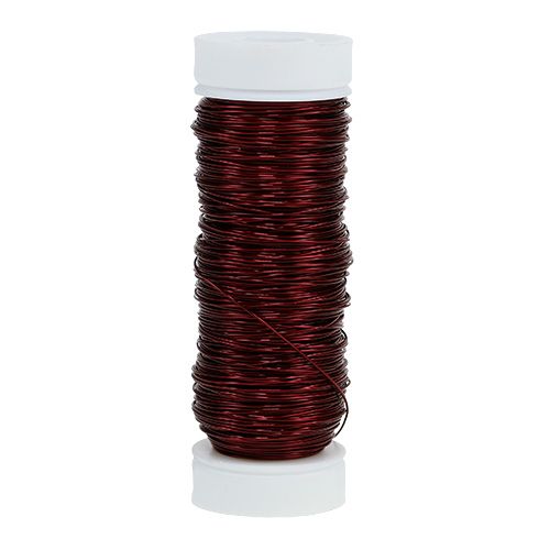 Floristik24 Dekorativ emaljtråd Ø0,30mm 30g/50m Bordeaux