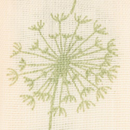 Artikel Dekorativt band, presentband, maskrosmotiv, krämfärgat, 40 mm, 15 m