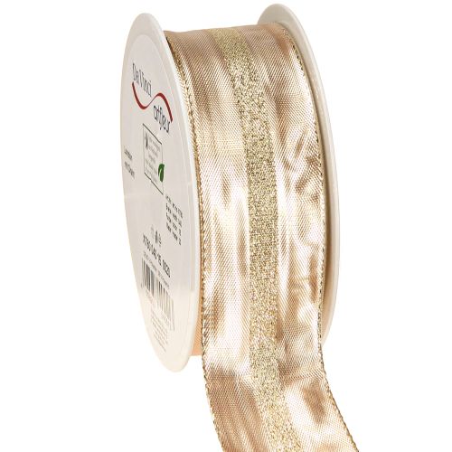Artikel Dekorationsband guld glitterband Julband 40mm 20m