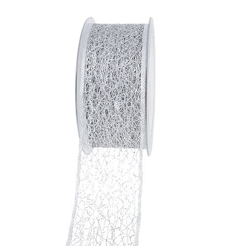 Artikel Dekorband mesh band silver 50mm 20m