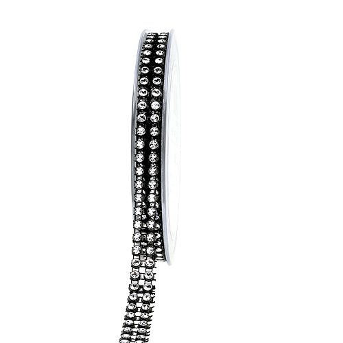 Artikel Dekorativ tejp svart, silver 10mm 4m