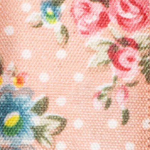 Artikel Presentband med blommönster för lekfulla presenter och pyssel, 2,5 cm brett, 15 m långt