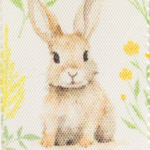 Artikel Presentband med påskharemotiv för festlig förpackning, 15 m