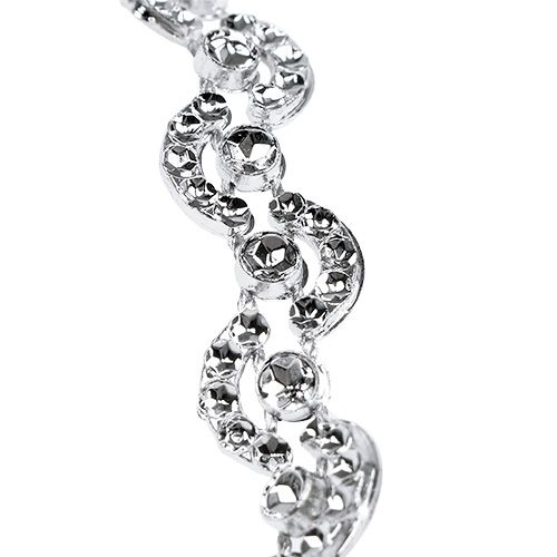 Deco band silver blank 10mm 9m | Floristik24.se