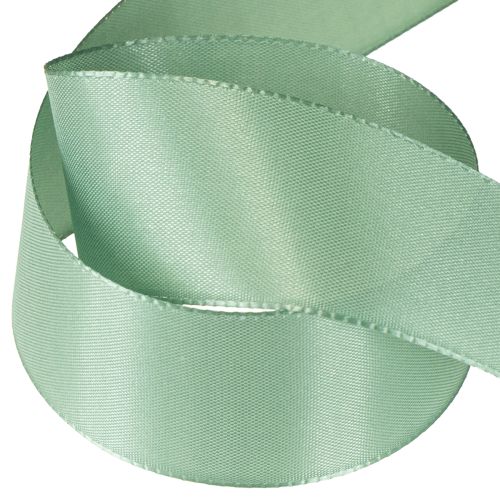 Artikel Dekorativt band taftband presentband grön salvia 40mm 50m