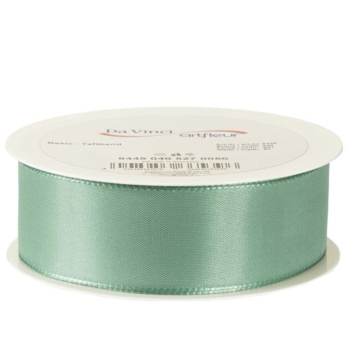 Artikel Dekorativt band taftband presentband grön salvia 40mm 50m