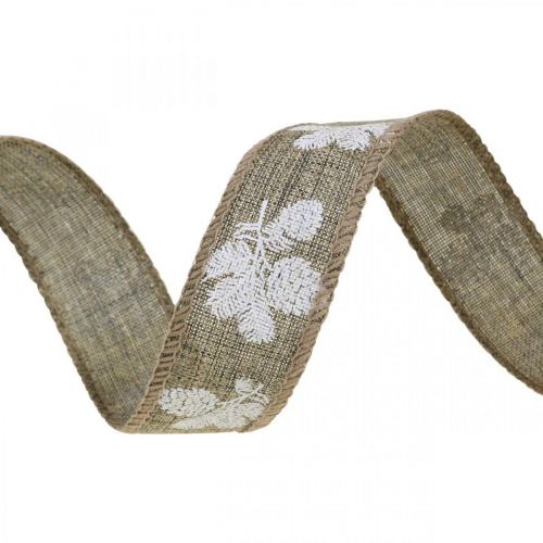Dekorband Julkottar presentband brunt 25mm 15m