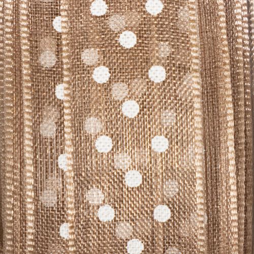 Artikel Presentband med prickar för snygga bröllopsdekorationer och kreativa förpackningar, 1,5 cm brett, 20 m långt